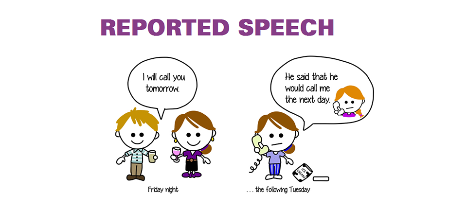 công thức reported speech