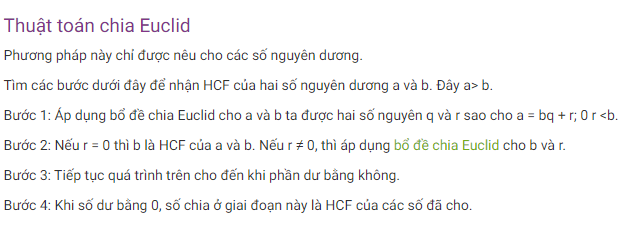 Cách tính GCD và LCM của hai số?
