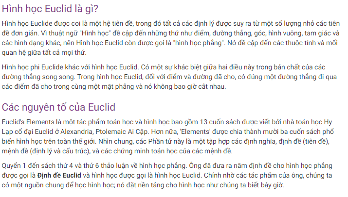 Giới Thiệu Về Hình Học Euclid Là Gì? Xem Xong 5 Phút Hiểu Luôn - Cổng Thông  Tin Đại Học, Cao Đẳng Lớn Nhất Việt Nam