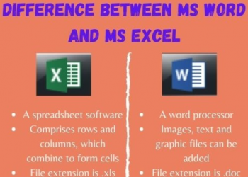 Sự khác biệt giữa MS Word và MS Excel