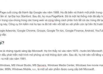 Sự khác biệt giữa Google và Microsoft